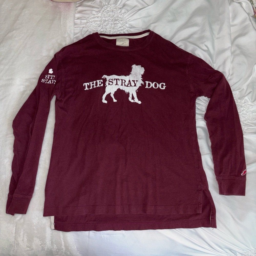 Burgundy Long Sleeve The Stray Dog